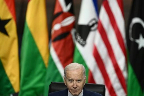 El presidente Joe Biden, en la Cumbre de EEUU con líderes africanos, el 15 de diciembre de 2022 en Washington 