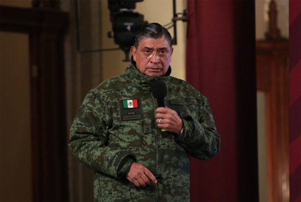 El  secretario de la Defensa de mexico , General Luis Cresencio Sandoval González 