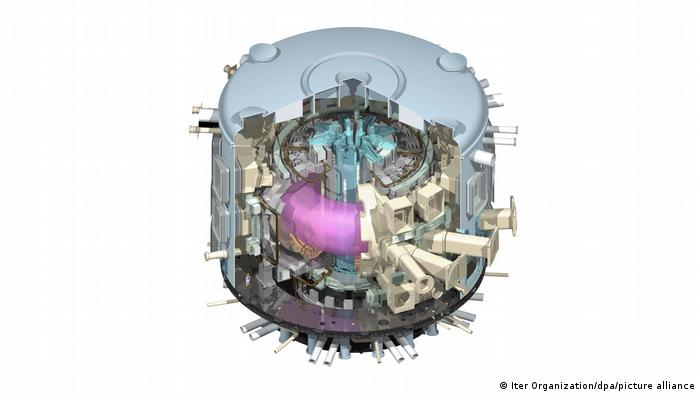 En el sur de Francia, en el centro ITER, se construirá un reactor de fusión nuclear. En la imagen, el prototipo.