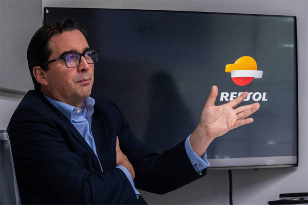 El director general de Repsol Exploración México, Sergio Limardo, durante una entrevista con Bloomberg Línea en las oficinas de la empresa en Ciudad de México 