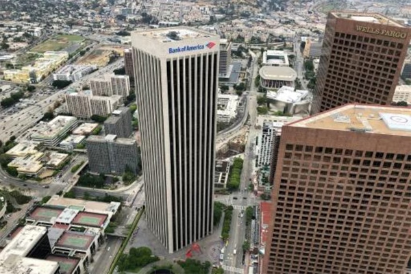 Un edificio de Bank of America en Los Ángeles, en una imagen del 9 de mayo de 2019 