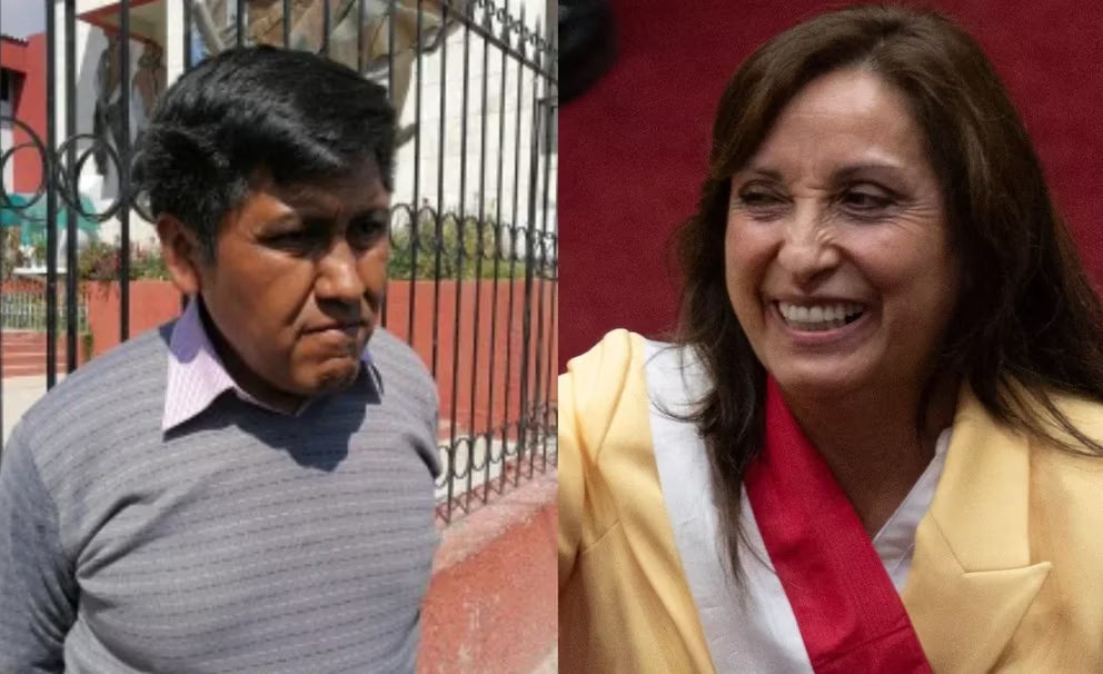 El gobernador de Puno, Richard Hancco, cuestiona a la presidenta Dina Boluarte.