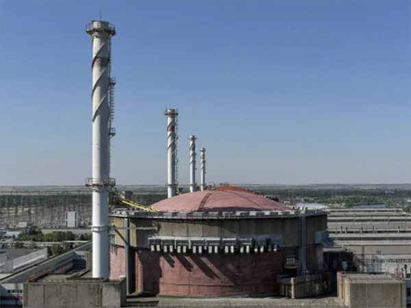 Vista de un reactor en la central nuclear de Zaporiyia, en Ucrania. 