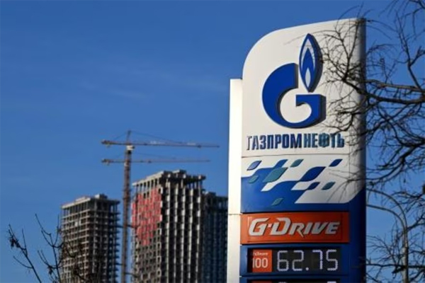 Una gasolinera de la petrolera rusa Gazprom Neft en Moscú, en una imagen del 12 de enero de 2023