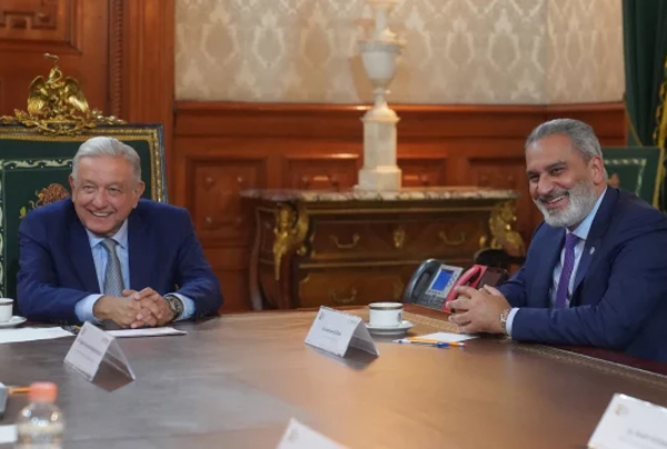 Haitham al-Ghais, secretario general de la OPEP, se reunió con el presidente López Obrador. Foto: Twitter @lopezobrador