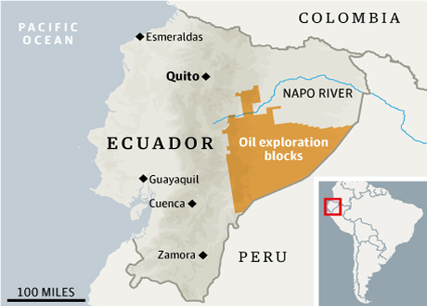 Ecuador map Photograph: Graphic