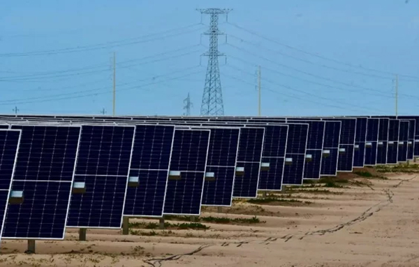 La primer etapa de la central fotovoltaica Puerto Peñasco quedó inaugurada este 17 de febrero. Foto: CFE.