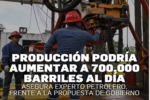 Dato. Alrededor del 70% de los 487,000 barriles que produce el país se destinan a la exportació