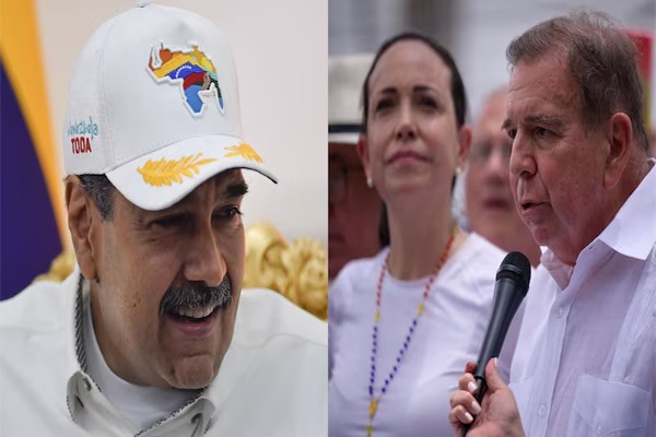 Elecciones en Venezuela: El mandatario Nicolás Maduro y el candidato opositor Edmundo González.