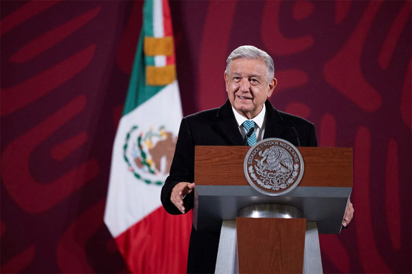 Mexico's President Andres Manuel Lopez Obrador speaks during a news conference in Mexico City, Mexico, December 16, 2022. 