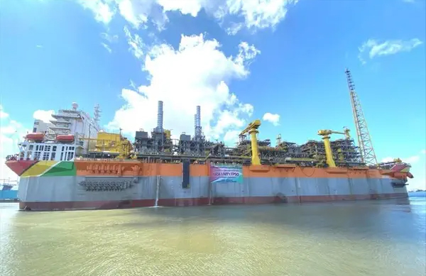 Liza Unity FPSO is Guyana's second FPSO in production after Liza Destingy 