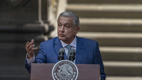 Andres Manuel Lopez Obrador, Mexico's president, during the North American Leaders' Summit in Mexico City, Mexico, on Tuesday. Jan. 10, 2023. 