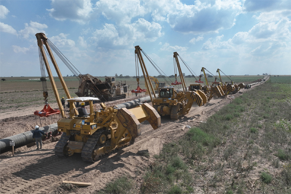 Installation of the Nestor Kirchner pipeline, which will transport natural gas from Argentina’s Vaca Muerta shale patch.
