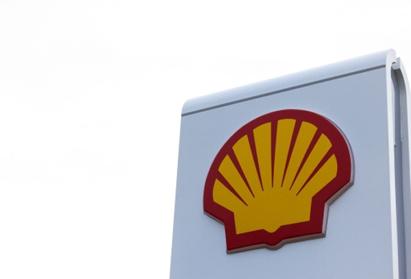 The Shell Plc company logo on a totem sign at the entrance to a petrol station in Billericay, UK, on Wednesday, Feb. 1, 2023. 