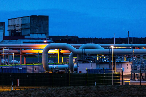 The gas receiving station of the halted Nord Stream 2 project in Lubmin, Germany. Photographer: Krisztian Bocsi/Bloomberg