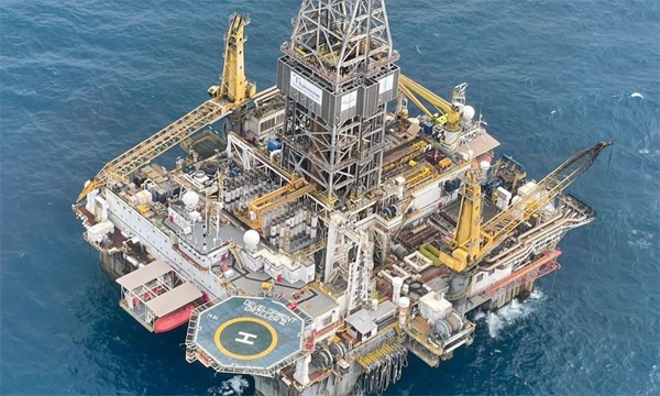 Ecopetrol oil rig, Caribbean sea, Colombia. 