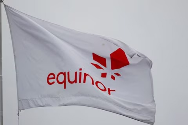 Equinor's flag in Stavanger, Norway December 5, 2019.  
