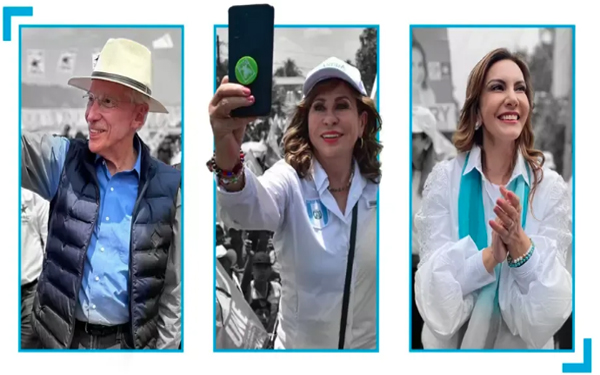 Guatemala’s presidential frontrunners: Edmond Mulet, Sandra Torres and Zury Ríos. © France 24