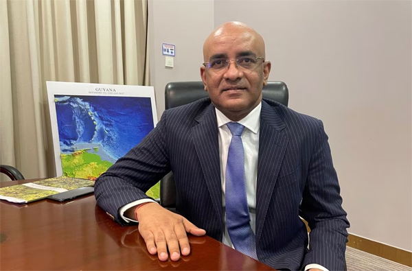Guyana's Vice President Bharrat Jagdeo poses for a photo during an interview with Reuters in Georgetown, Guyana, February 16, 2022. Picture taken February 16, 2022.  
