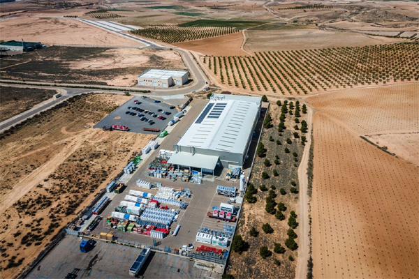 The Calvera Hydrogen SA plant in Zaragoza, Spain, on April 10. 