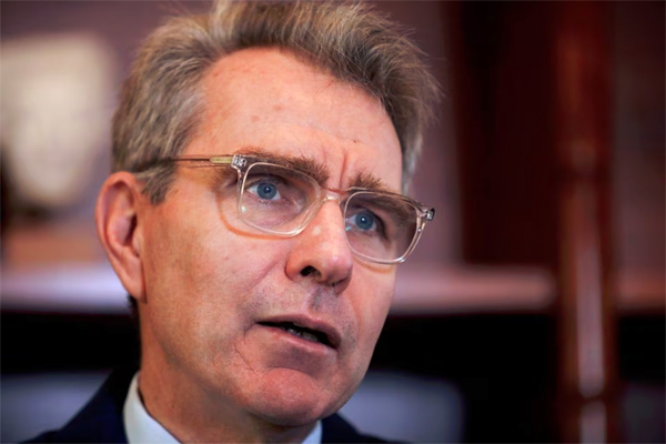 U.S. Ambassador to Greece Geoffrey R. Pyatt speaks during an interview with Reuters in Athens, Greece, October 20, 2017. REUTERS/Giorgos Moutafis/