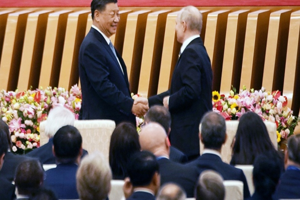 Deeper relations a long-term commitment, China’s leader says.  Xi has backed Putin economically since the invasion of Ukraine. Xi Jinping and Vladimir Putin in Beijing, China, on Oct. 18.(Qilai Shen/Bloomberg) 