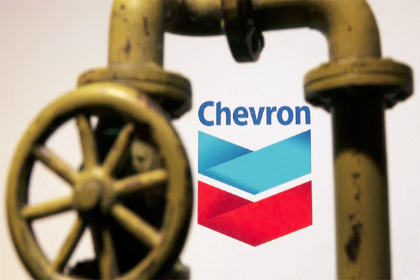 Chevron logo is seen in this illustration taken, October 23, 2023. REUTERS/Dado Ruvic/Illustration