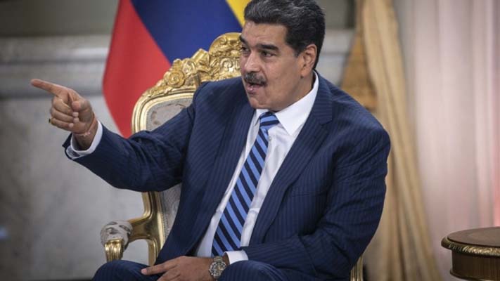 Nicolas Maduro speaks at Miraflores Palace in Caracas, Venezuela, on Aug. 16.Photographer: Carlos Becerra/Bloomberg