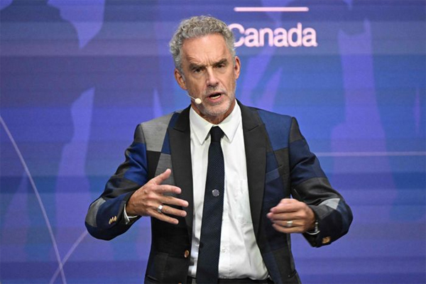 A system that relies on cultural repression to advance its agenda sees him as a danger.Canadian clinical psychologist Jordan B. Peterson speaks in Budapest, Sept. 14, 2023. (Attila Kisbenedek/AFP)