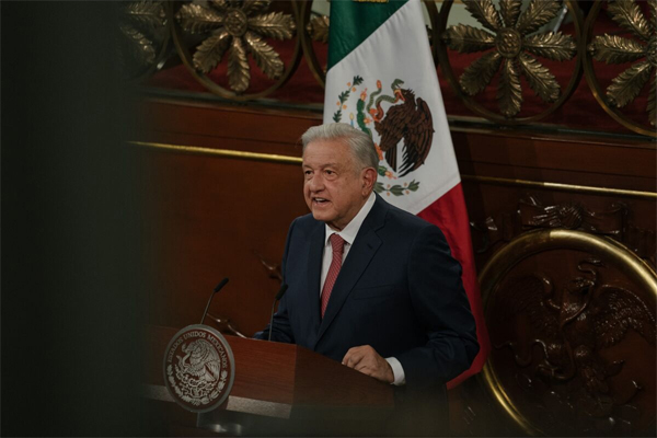 Mexico set to refine 1.7 million barrels per day by year-end. Pemex sees debt falling to around $94.5 billion in 2024. Andres Manuel Lopez Obrador (Luis Antonio Rojas/Bloomberg)