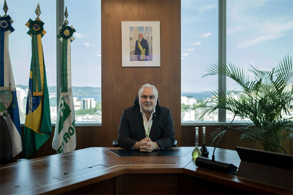 Jean Paul Prates, chief executive of the Brazilian oil company Petrobras, at the company’s headquarters in Rio de Janeiro.Credit...Victor Moriyama for The New York Times