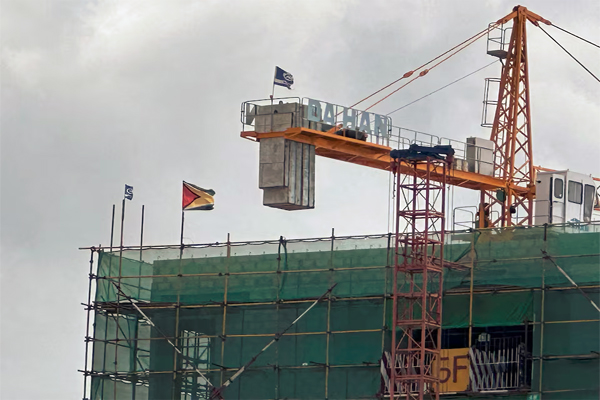 Exxon Mobil?s new headquarters are seen under construction in Georgetown, Guyana, February 18, 2024. REUTERS/Sabrina Valle/