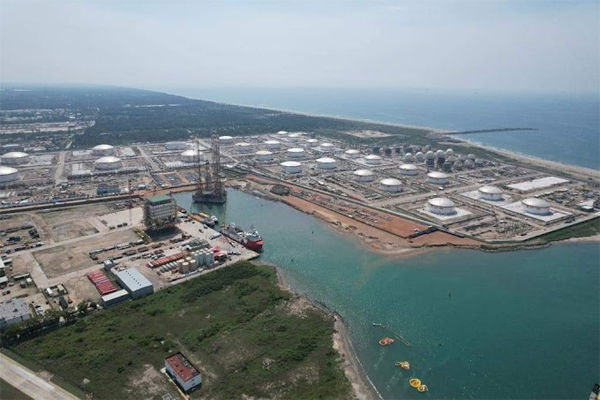 Pemex Olmeca Refinery at Dos Bocas, at Paraiso, Tabasco State.