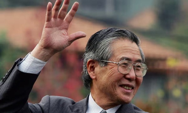 Peru's former president Alberto Fujimori. Photograph: Claudio Santana/AP