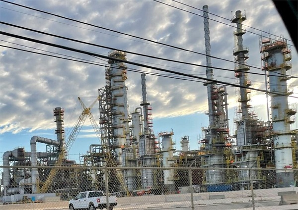 A general view of a new crude distillation unit under construction at Exxon Mobil's refinery in Beaumont, Texas, U.S., November 23, 2022. REUTERS/Erwin Seba