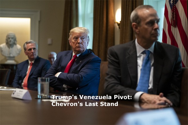 House Minority Leader Kevin McCarthy of Calif., President Donald Trump, and Chevron CEO Mike Wirth listen during a meeting with energy sector business leaders in the Cabinet Room of the White House, Friday, April 3, 2020, in Washington. (AP Photo/Evan Vucci)